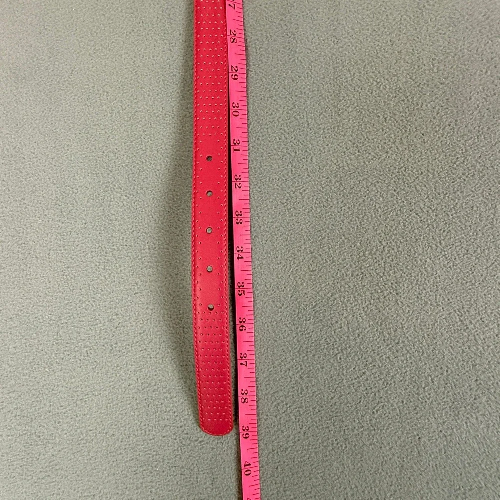 Nike Golf Reversible Belt Women Size S Pink White Perforated Leather 13084-311